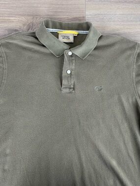 Camel Active Men's Olive Green Piqué Polo Shirt Short Sleeve Size XXL